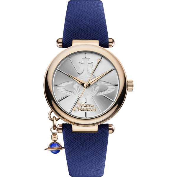 Vivienne Westwood Orb II Charm Blue Silver Dial Ladies’ Watch VV006RSBL