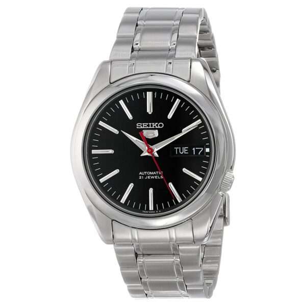 Seiko 5 Automatic Black Dial Stainless Steel Bracelet Men's Watch SNKL45K1