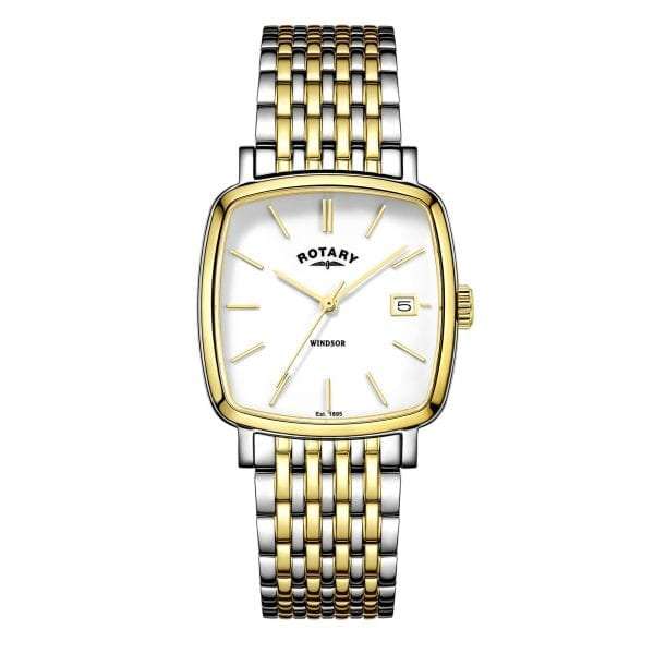 Rotary Windsor Two-Tone Men’s Cushion Watch