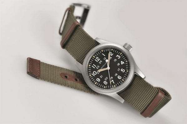 Hamilton Khaki Field Officer Mechanical Grey NATO Strap Black Dial Men’s Watch H69429931 - Image 2