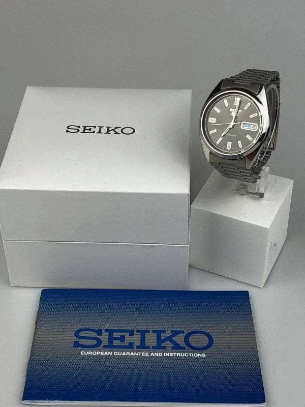 Seiko 5 Automatic Stainless Steel Black Dial Men’s Watch SNXS79K - Image 12