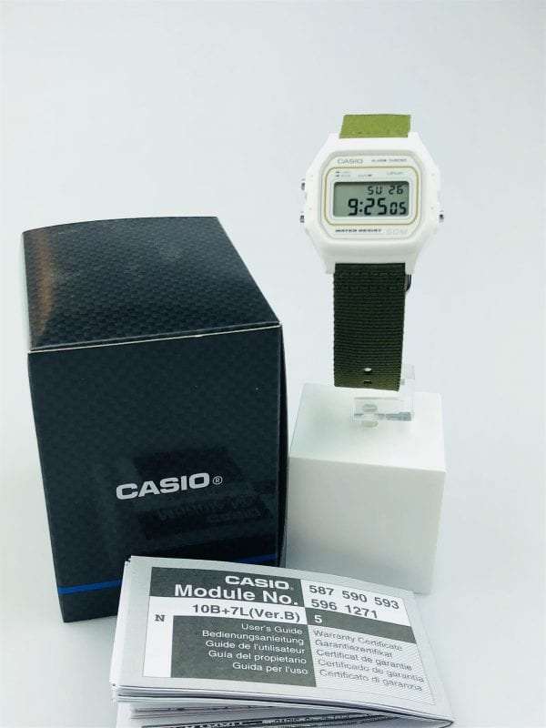 Casio Collection Khaki Fabirc Strap Unisex Alarm Chronograph W-59B-1-3AVEF - Image 8