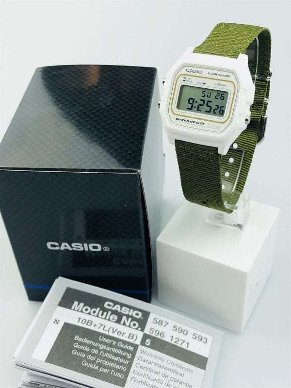 Casio Collection Khaki Fabirc Strap Unisex Alarm Chronograph W-59B-1-3AVEF - Image 9