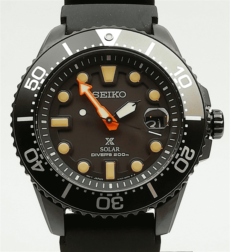 Seiko Prospex Solar Black Series Limited Edition Men's Diver's Watch ...