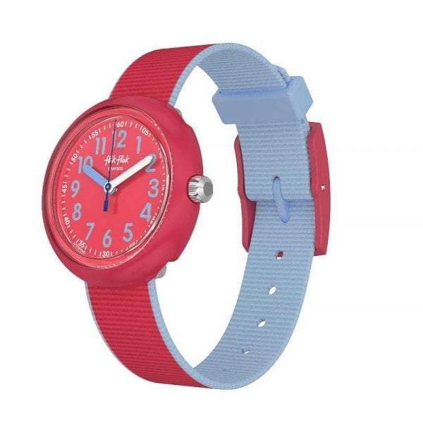 Flik Flak Colour Blast Red Strap and Case Kid's Watch FPNP045 - Image 2