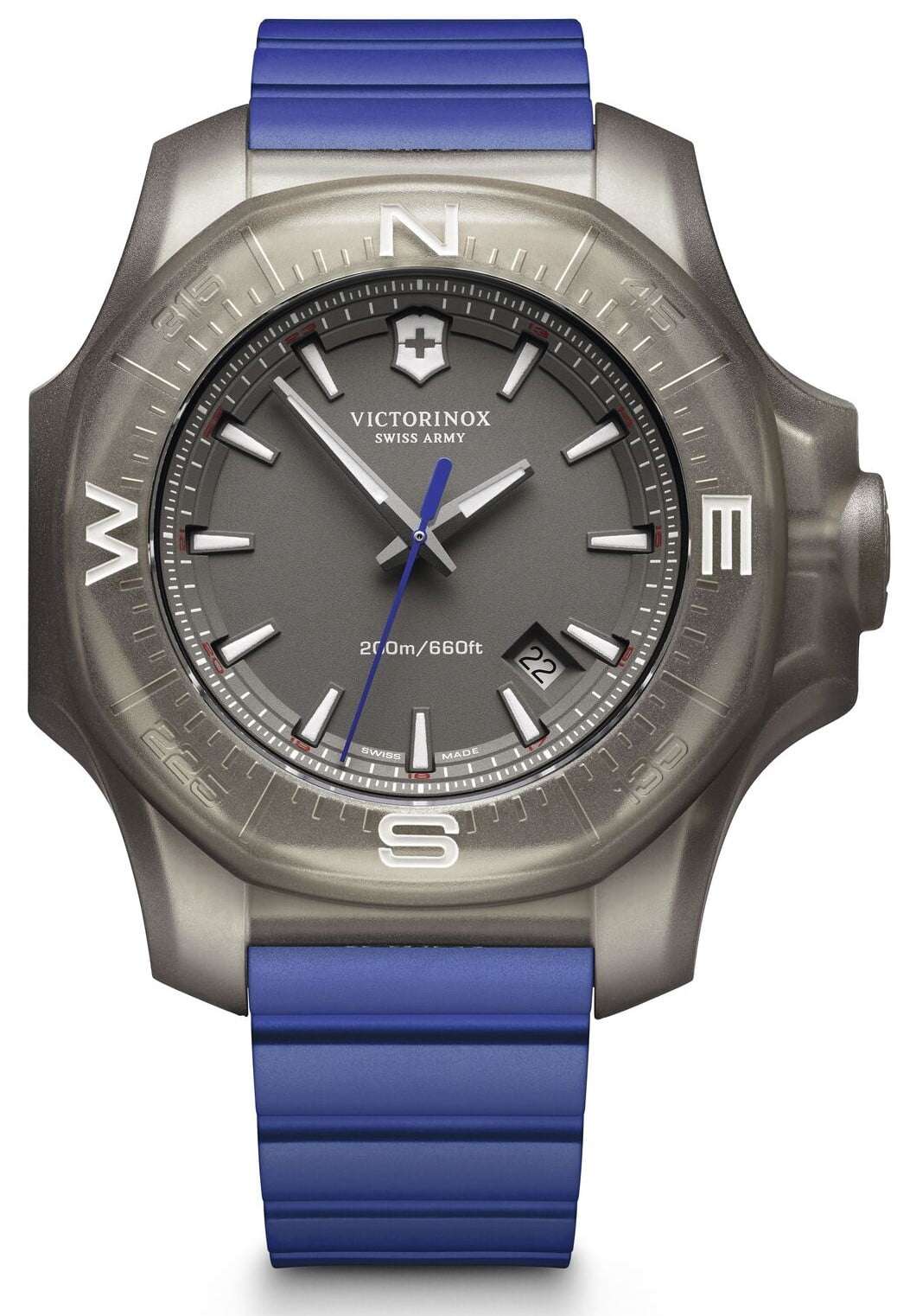 Victorinox Swiss Army I.N.O.X Blue Rubber Grey Titanium  