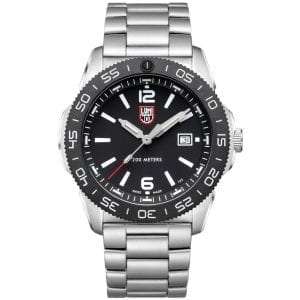 Luminox Pacific Diver Quartz Black Dial Silver Steel Oyster Bracelet Men's Watch XS.3122 RRP £589