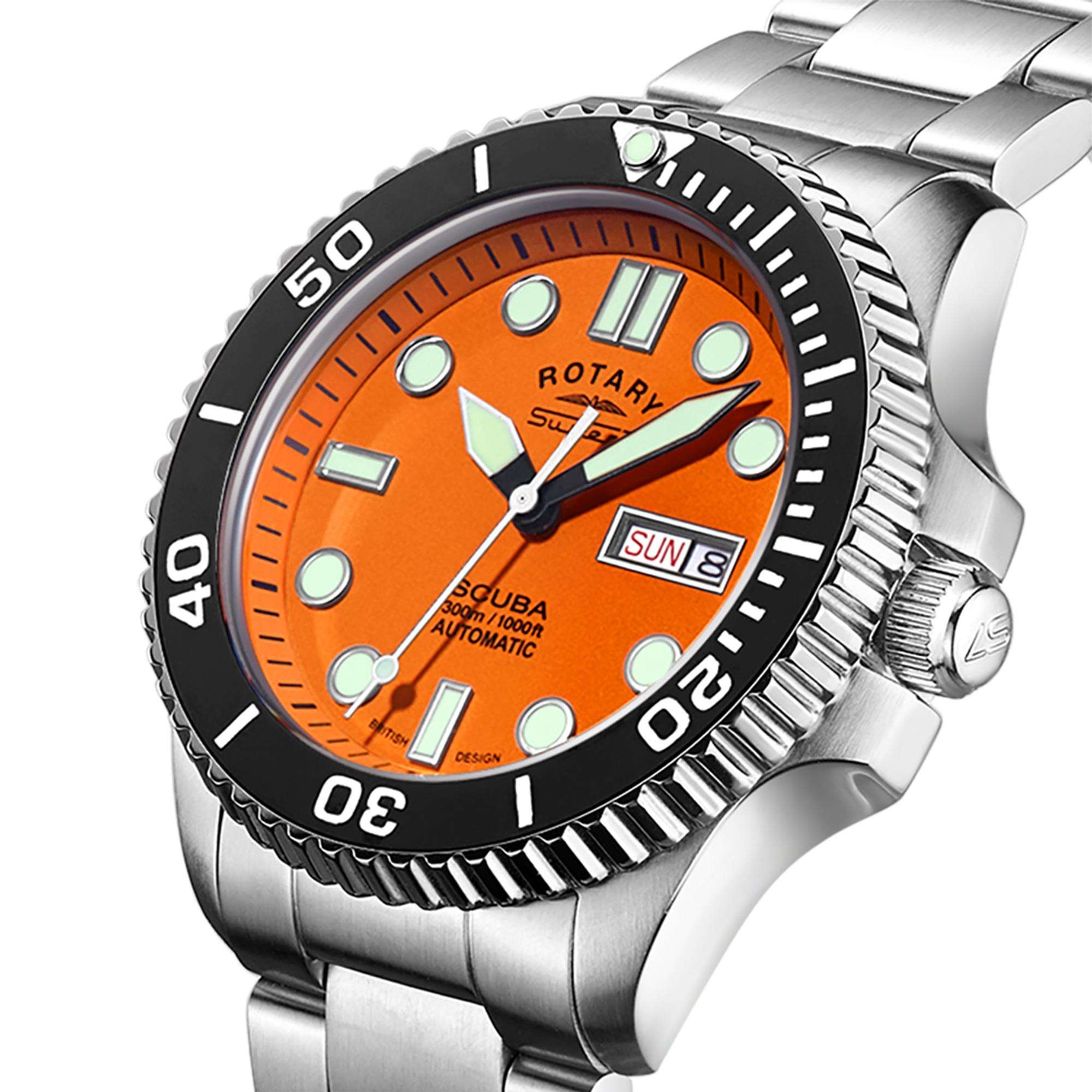 orange dive watch