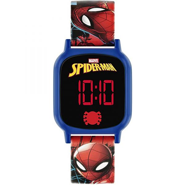 Disney Marvel Spiderman Quartz Digital Dial Silicone Strap Boys Watch SPD4602