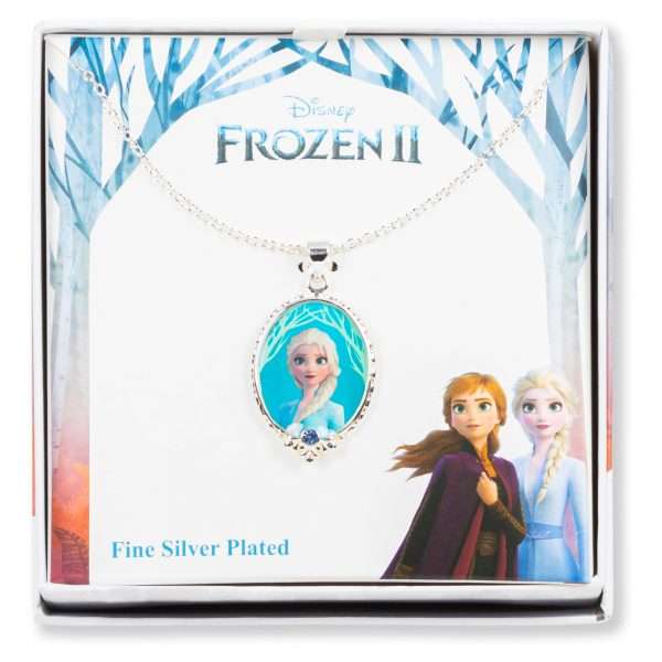 Disney Frozen 2 Elsa Fine Silver Plated Pendant Necklace NF00404SRJL-B - Image 3