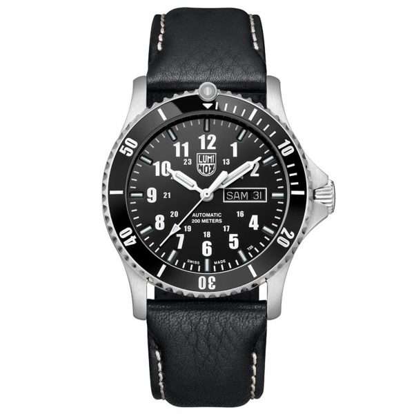 Luminox Sport Timer 0920 Series Automatic Black Dial Leather Strap Men's Watch XS.0921