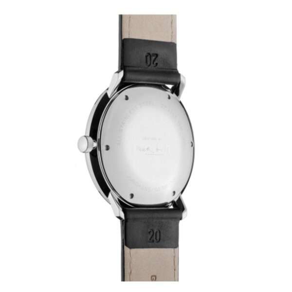 Junghans Max Bill Automatic Silver Dial Black Leather Strap Men's Watch 27/3501.04 - Image 3