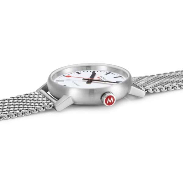 Mondaine Evo2 Automatic White Dial Stainless Steel Bracelet Ladies Watch MSE.40610.SM - Image 2