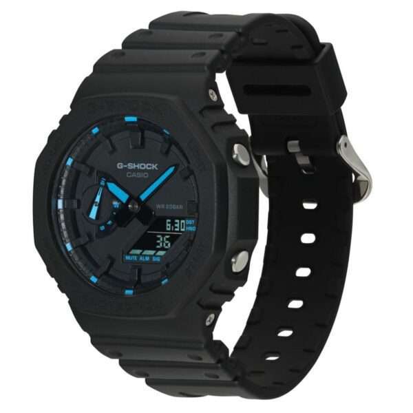 Casio G-Shock Octagon Series ‘CasiOak’ Quartz Grey Dial Grey Silicone Strap Mens Watch GA-2100-1A2ER - Image 2