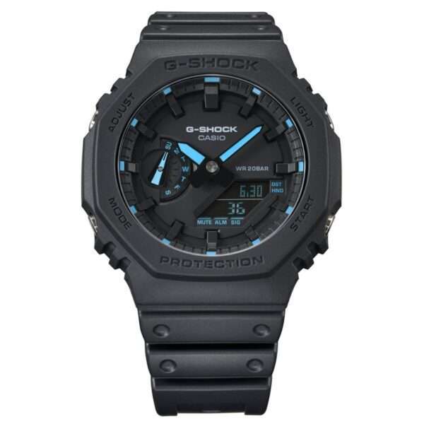 Casio G-Shock Octagon Series ‘CasiOak’ Quartz Grey Dial Grey Silicone Strap Mens Watch GA-2100-1A2ER - Image 5