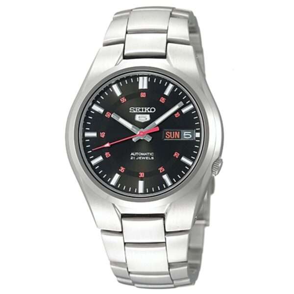 Seiko 5 Automatic Black Dial Stainless Steel Men's Watch SNK617K1