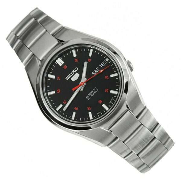 Seiko 5 Automatic Black Dial Stainless Steel Men's Watch SNK617K1 - Image 15