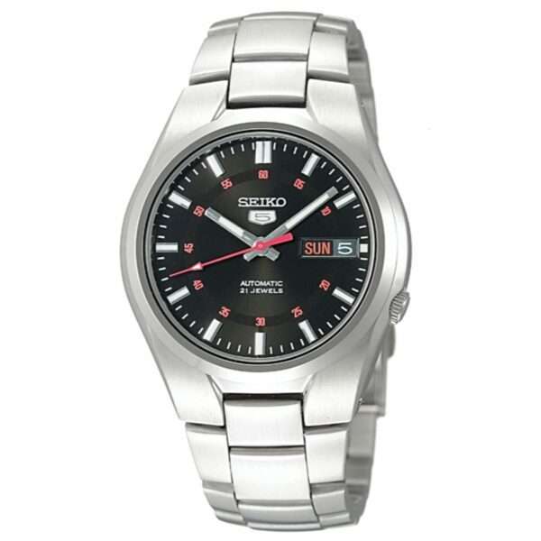 Seiko 5 Automatic Black Dial Stainless Steel Men's Watch SNK617K1 - Image 16