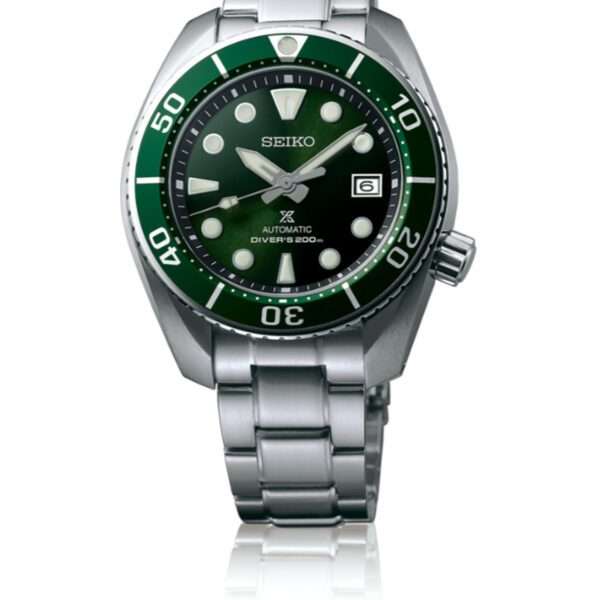 Seiko Prospex 'Sumo' Automatic Green Dial Stainless Steel Bracelet Men's Watch SPB103J1 - Image 2