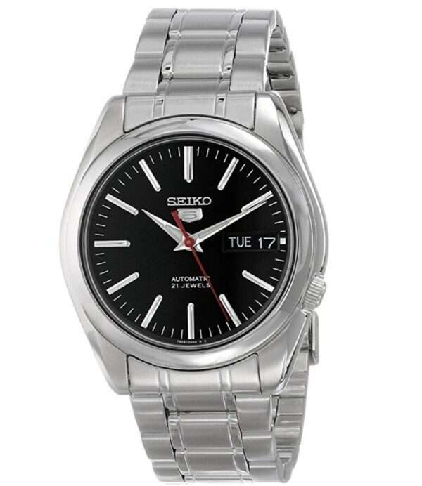 Seiko 5 Automatic Black Dial Stainless Steel Bracelet Men's Watch SNKL45K1 - Image 20