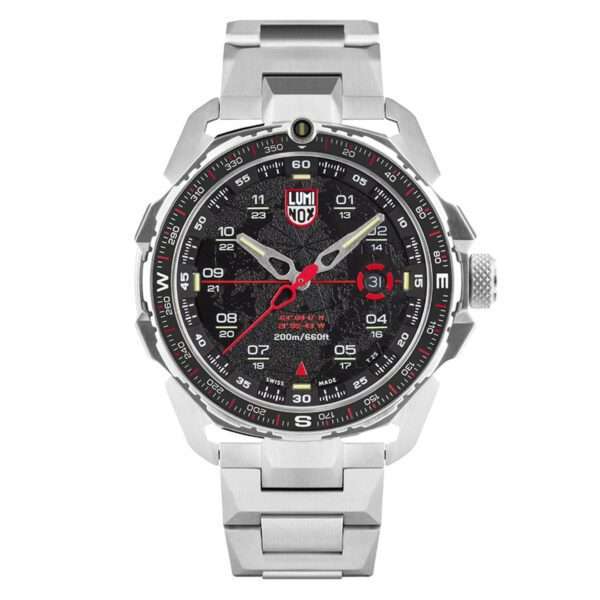 Luminox Ice-Sar Arctic Quartz Black Dial Silver Stainless Steel Men's Watch XL.1202 RRP ?755