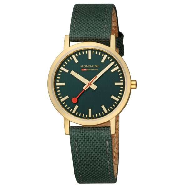 Mondaine Classic Forest Green Dial Unisex Watch A660.30314.60SBS - Image 2