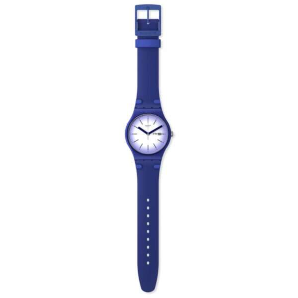 Swatch Violet Verbena Unisex New Gent White Dial Purple Strap Watch SUON716 - Image 2