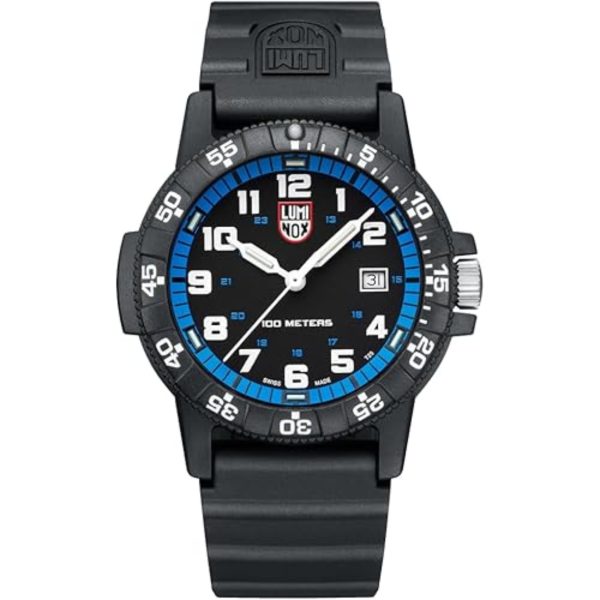 Luminox Leatherback Sea Turtle 0320 Series Black Dial Black PU Strap Watch XS.0324