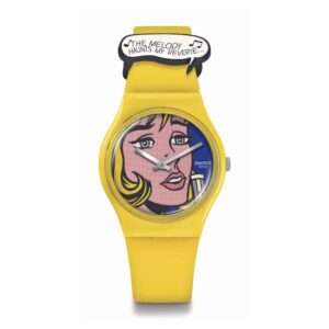 Swatch Art Journey The Reverie By Roy Lichtenstein Biosourced Yellow Unisex Watch SO28Z117