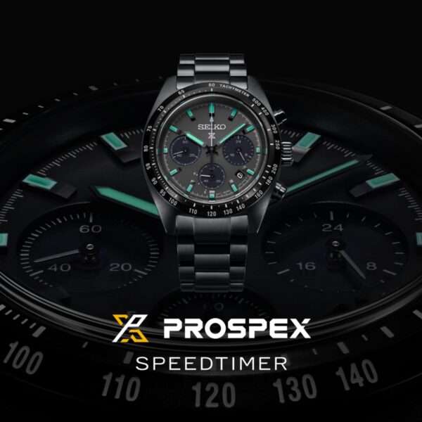 Seiko Prospex 'Black Series' Speedtimer Solar Chronograph Black Dial ...