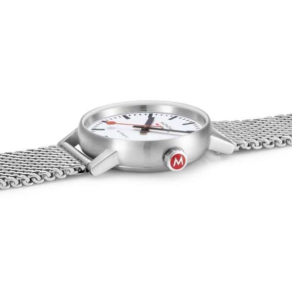 Mondaine Evo2 Automatic White Dial Stainless Steel Bracelet Ladies Watch MSE.35610.SM - Image 2