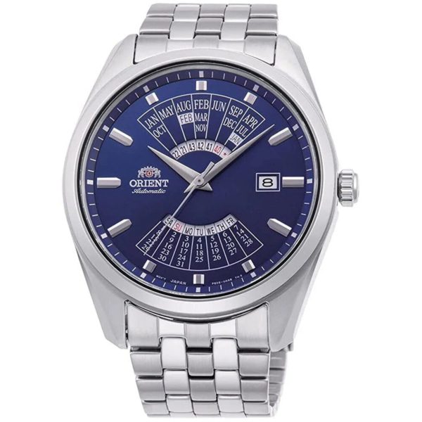 Orient Multi-Year Calendar Mechanical Blue Dial Stainless Steel Bracelet Men’s Watch RA-BA0003L10B