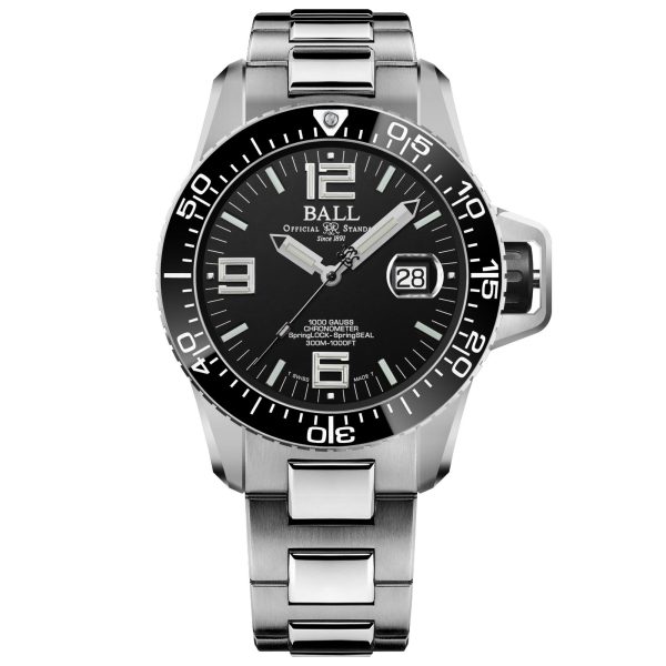 Pre-Order Ball Engineer Hydrocarbon EOD Limited Edition Automatic Black Dial Titanium/Stainless Steel Bracelet Men's Watch DM3200A-S2C-BK (Delivery 7-10 days)