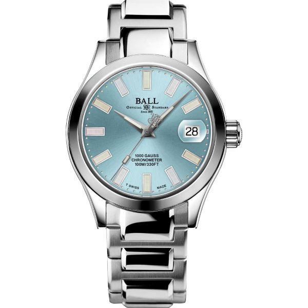 Pre-Order Ball Engineer III Marvelight Chronometer Automatic Blue Dial Stainless Steel Bracelet Ladies Watch NL9616C-S1C-IBER (Delivery 7-10 days)