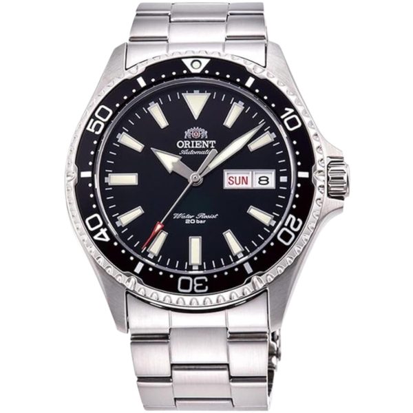 Orient Mako III Automatic Black Dial Stainless Steel Bracelet Men’s Watch RA-AA0001B19B