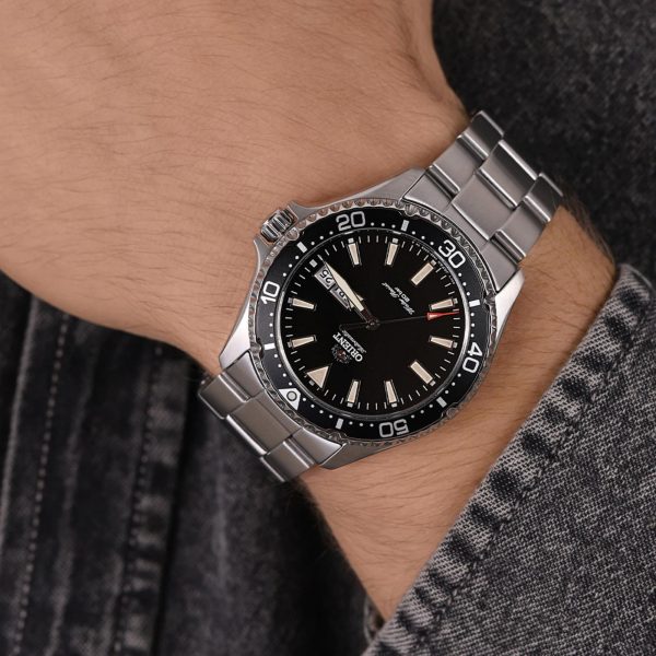 Orient Mako III Automatic Black Dial Stainless Steel Bracelet Men’s Watch RA-AA0001B19B - Image 4