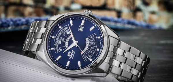 Orient Multi-Year Calendar Mechanical Blue Dial Stainless Steel Bracelet Men’s Watch RA-BA0003L10B - Image 3