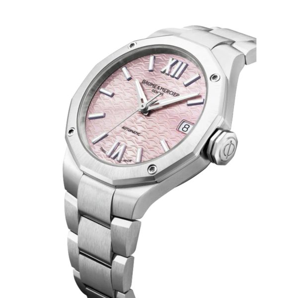 Baume & Mercier Riviera ?swiss-made? 33mm Automatic Pink Dial Stainless 