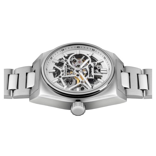 Ingersoll The Vert Automatic Silver Skeleton Dial Stainless Steel Bracelet Men's Watch I14303 - Image 3