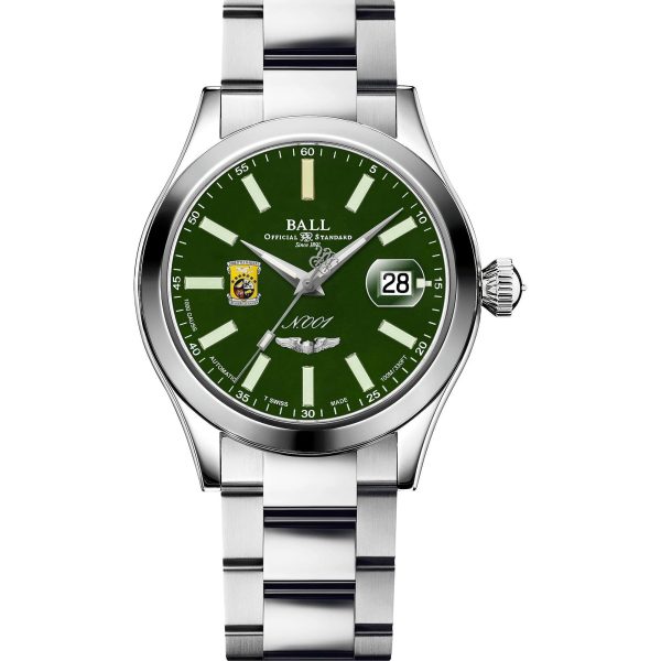 Ball Engineer Master II Doolittle Raiders Limited Edition Automatic Green Dial Stainless Steel Bracelet Men’s Watch NM3000C-S1-GRR