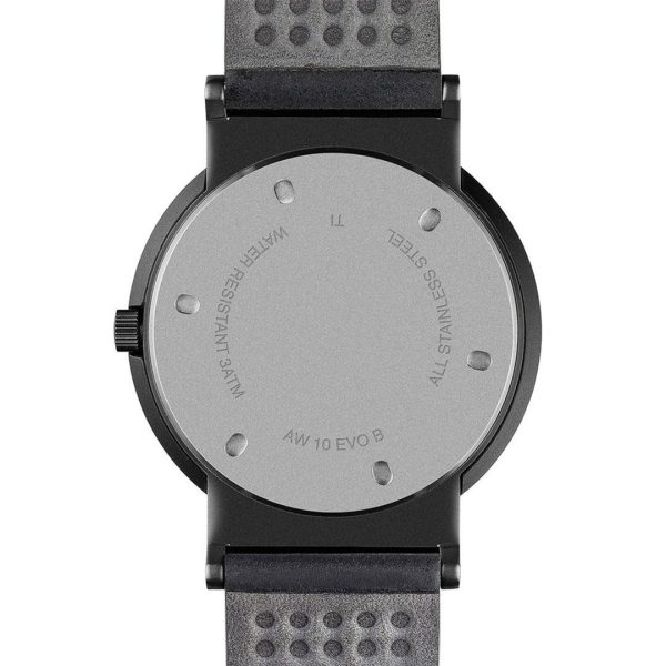 Braun Quartz Black Dial Black Leather Strap Watch AW10EVOB - Image 4