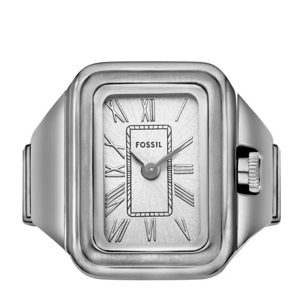 Photos - Wrist Watch FOSSIL Raquel Silver Dial Stainless Steel Ring Ladies Watch ES5344 