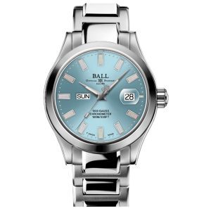 Ball Engineer III Marvelight Chronometer Automatic Blue Dial Stainless Steel Bracelet Mens Watch NM9036C-S1C-IBER