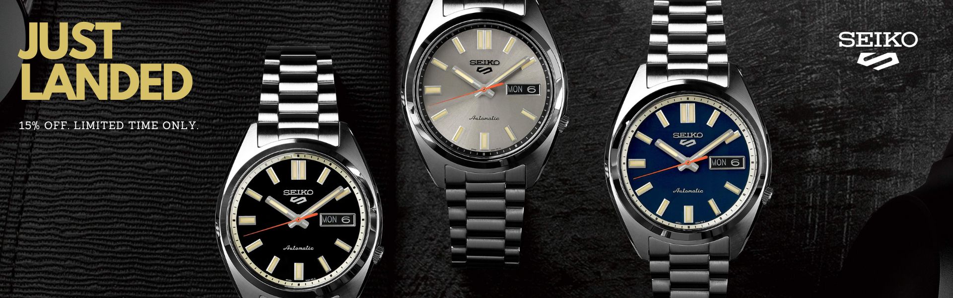 Seiko 5 Sports SNXS Desktop Banner