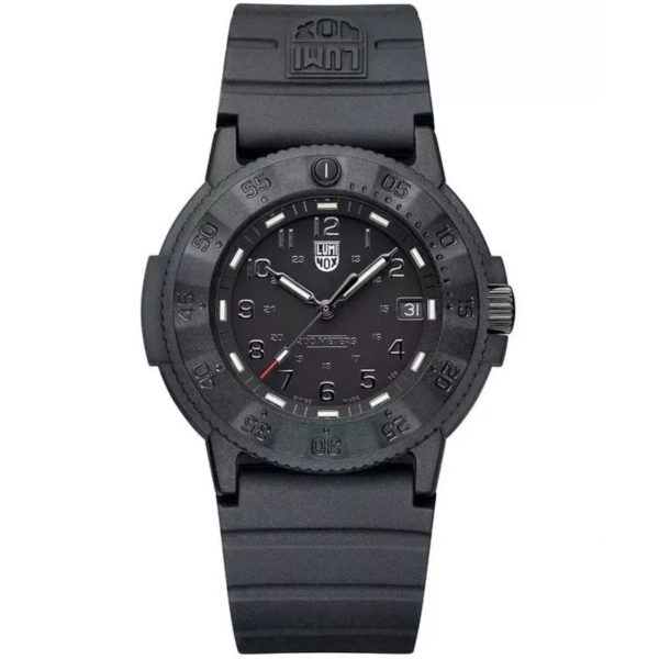 Luminox Navy SEAL 3000 Series Automatic Black Dial Black Rubber Strap Men's Watch XS.3001.EVO.BO.S