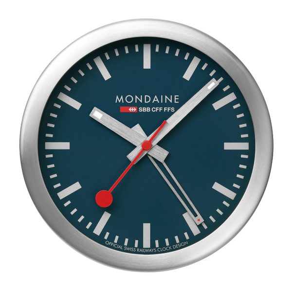 Mondaine Deepest Blue Dial Table and Alarm Clock A997.MCAL.46SBV.1