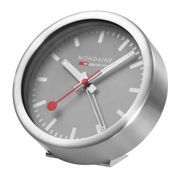 Mondaine Good Grey Dial Mini Alarm Clock A997.MCAL.86SBV.1 - Image 2