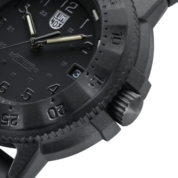 Luminox Navy SEAL 3000 Series Automatic Black Dial Black Rubber Strap Men's Watch XS.3001.EVO.BO.S - Image 3