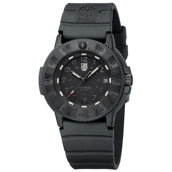 Luminox Navy SEAL 3000 Series Automatic Black Dial Black Rubber Strap Men's Watch XS.3001.EVO.BO.S - Image 6