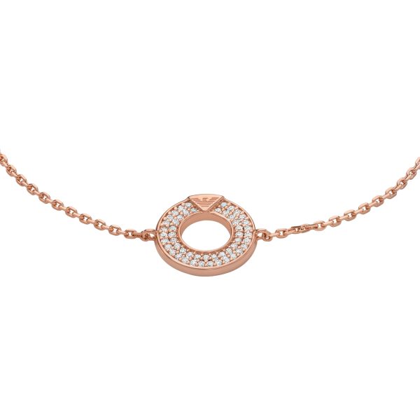 Emporio Armani Rose Gold-Tone Sterling Silver Components Bracelet EG3589221 - Image 3